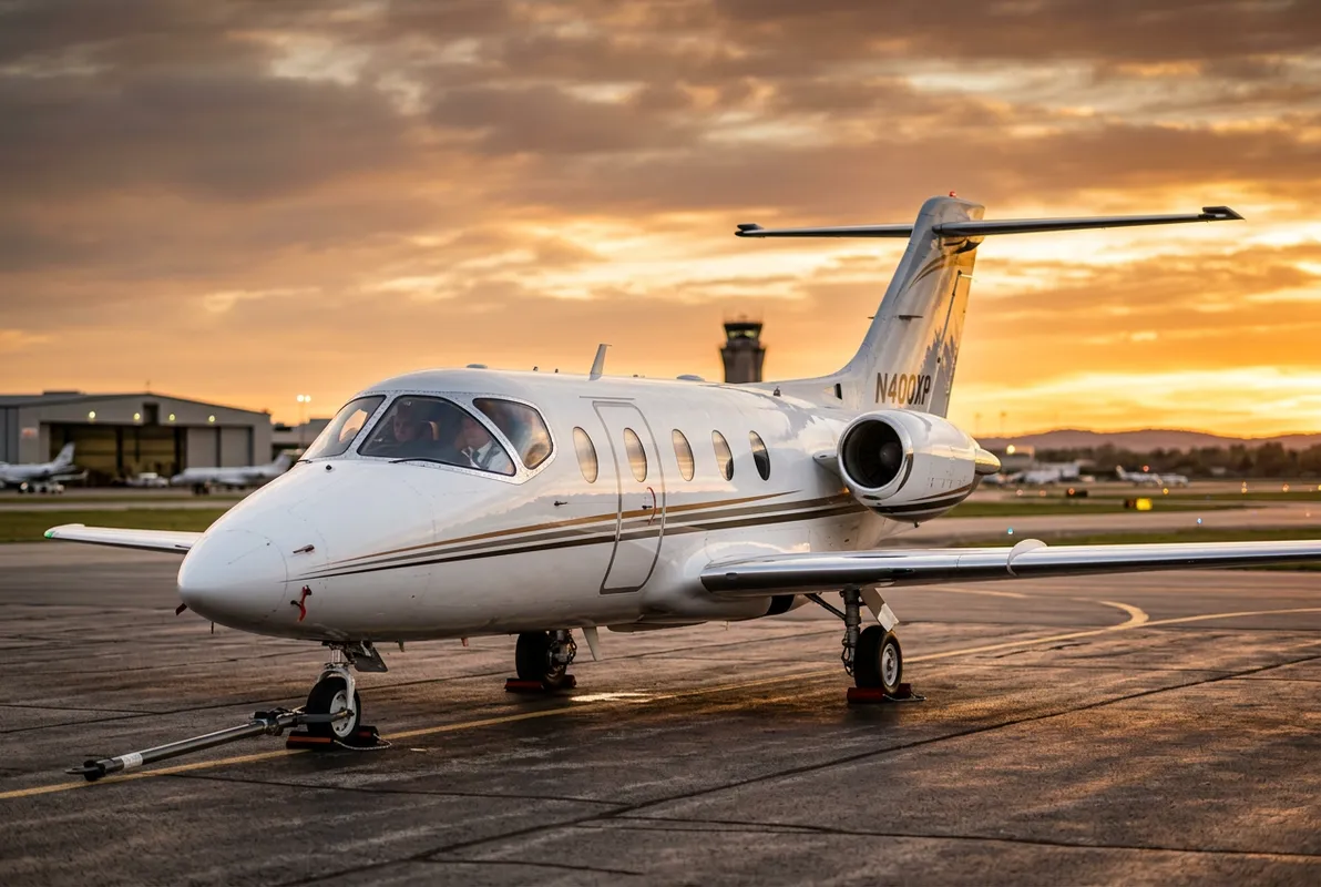 Hawker 400XP on tarmac